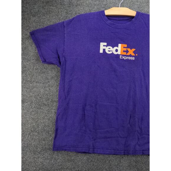 FedEx Federal Express Who We Are T Shirt Size XL Purple Graphic - Picture 6 of 10